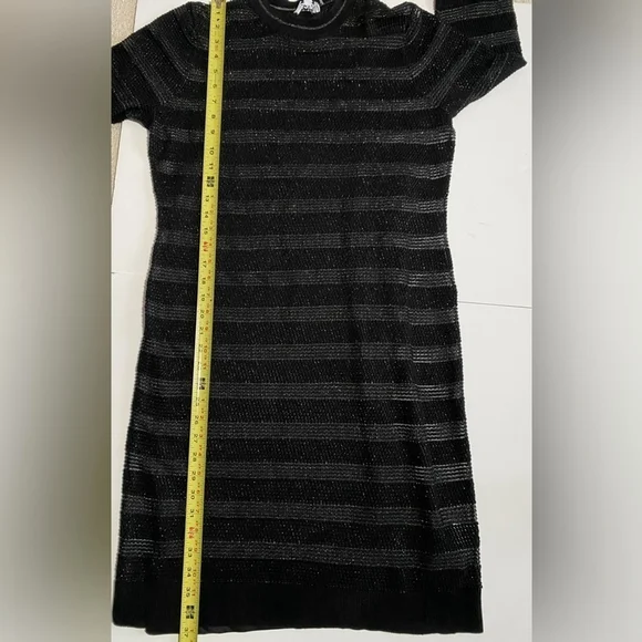 525 America | Sweater Dress | Black & Shimmer | Women’s Large - Picture 8 of 9